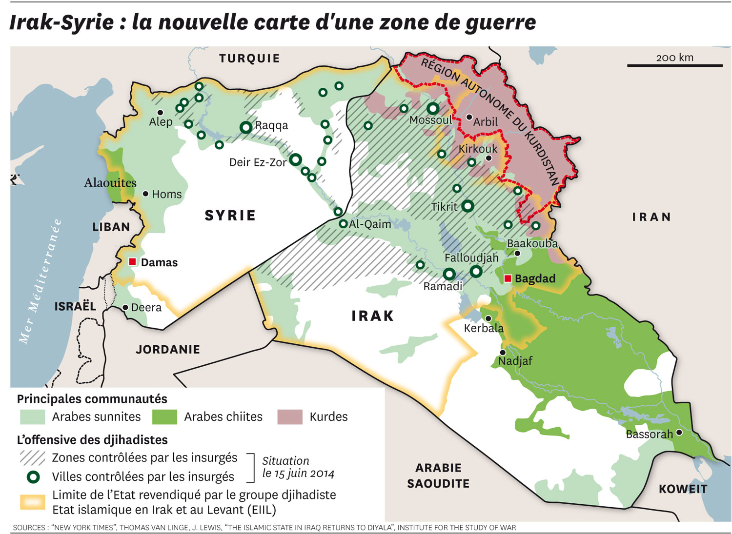 Résultats de recherche d'images pour « syrie irak map »