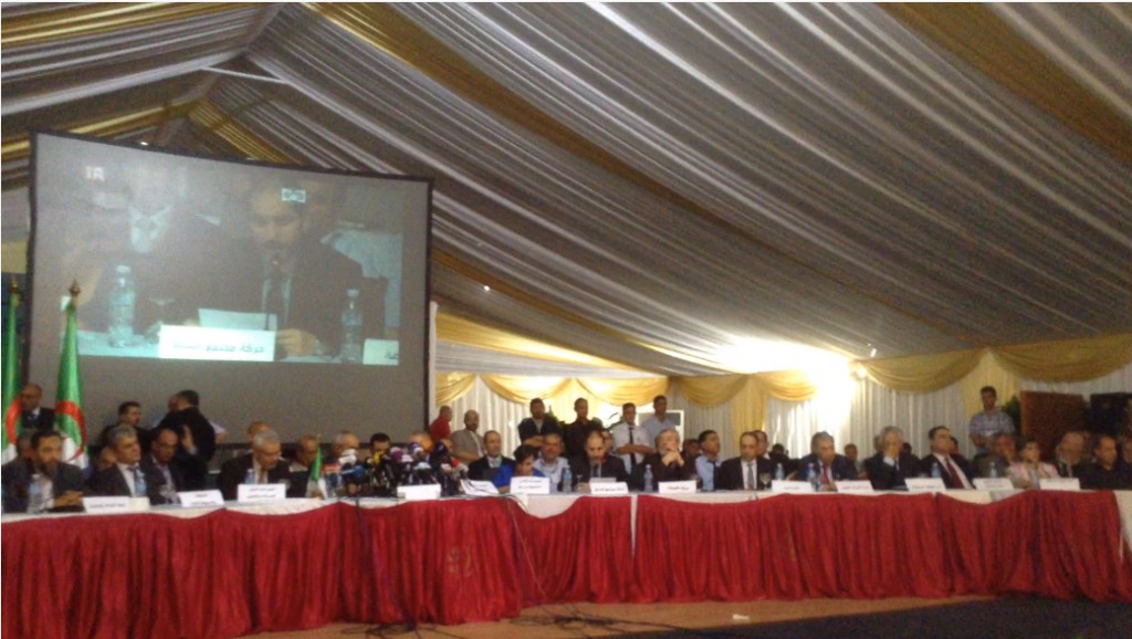 Conférence pour la transition démocratique, réunion de l’opposition algérienne, 10 juin 2014. Source : http://www.algerie-focus.com